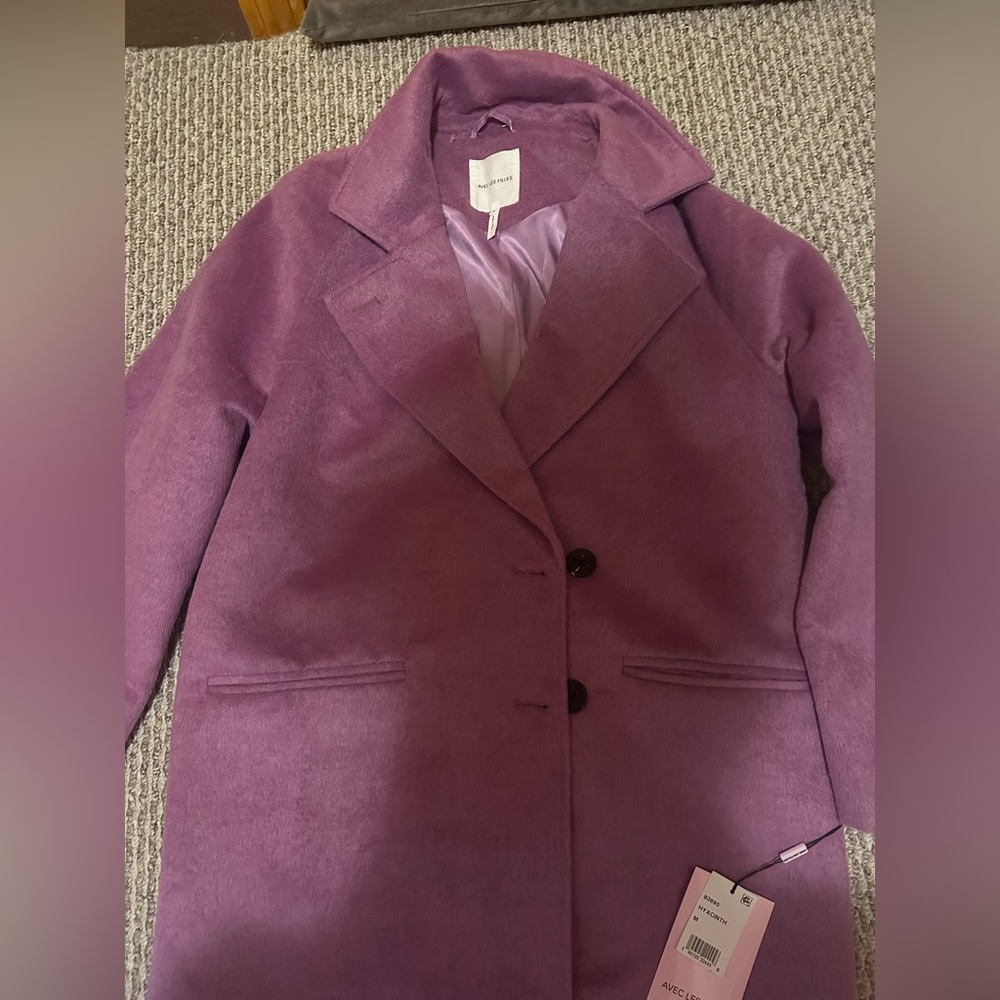 NWT Avec Les Filles Lavender Coat - Picture 10 of 13